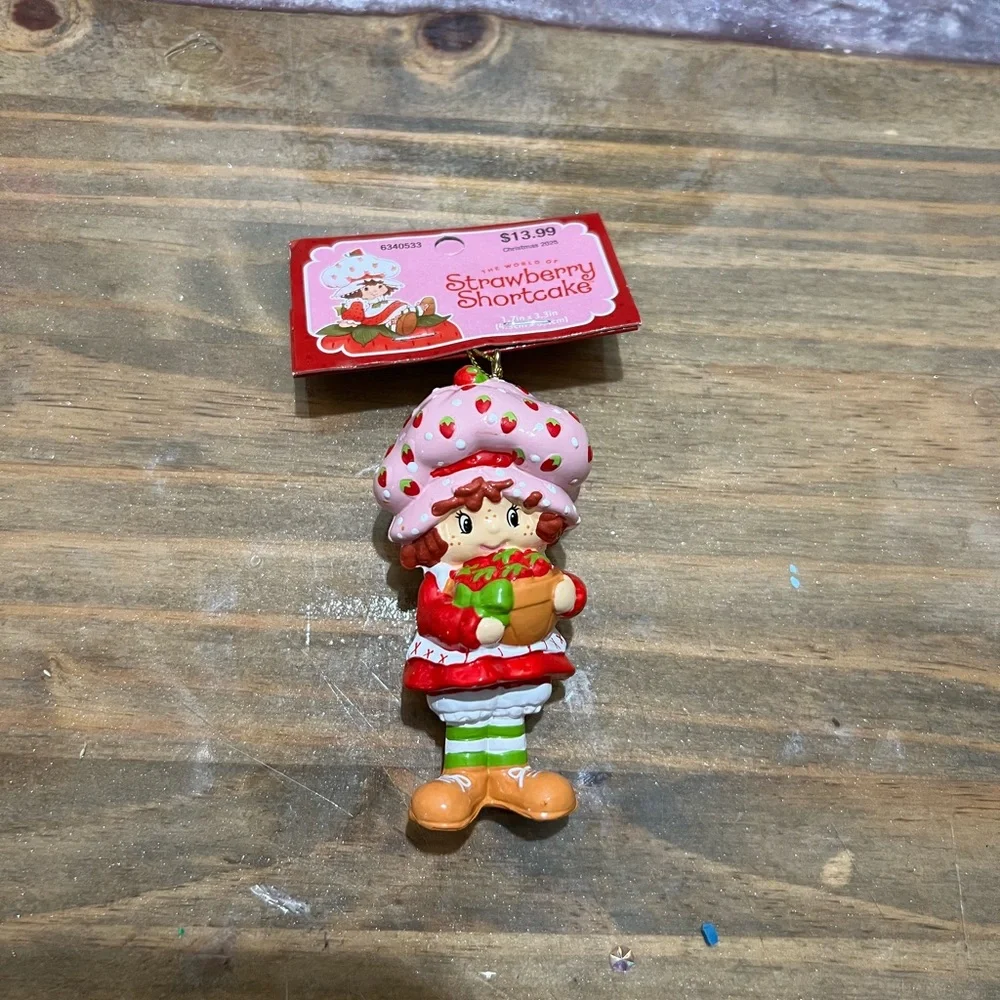 Strawberry Shortcake Ornament • Christmas • beaded pens topper• toy